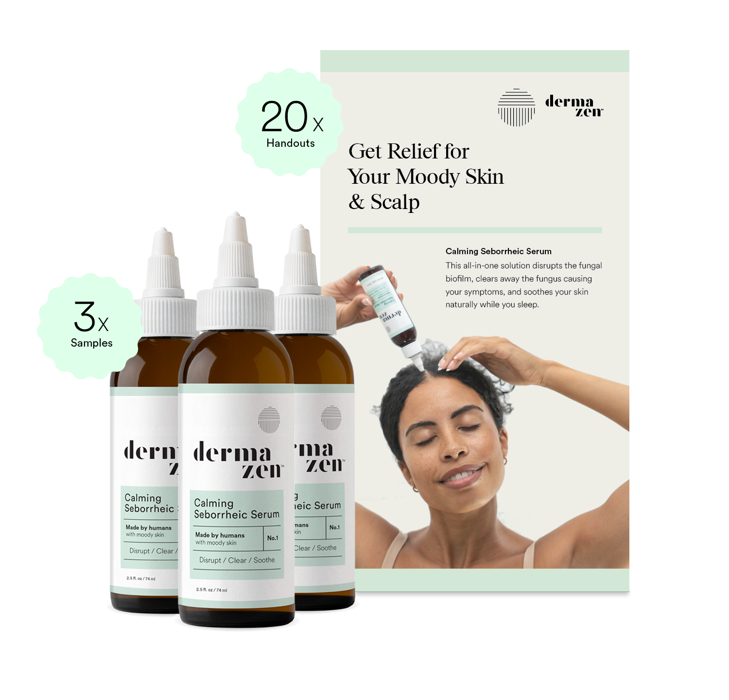 Salon Professional Serum Samples & Client Handouts – Dermazen